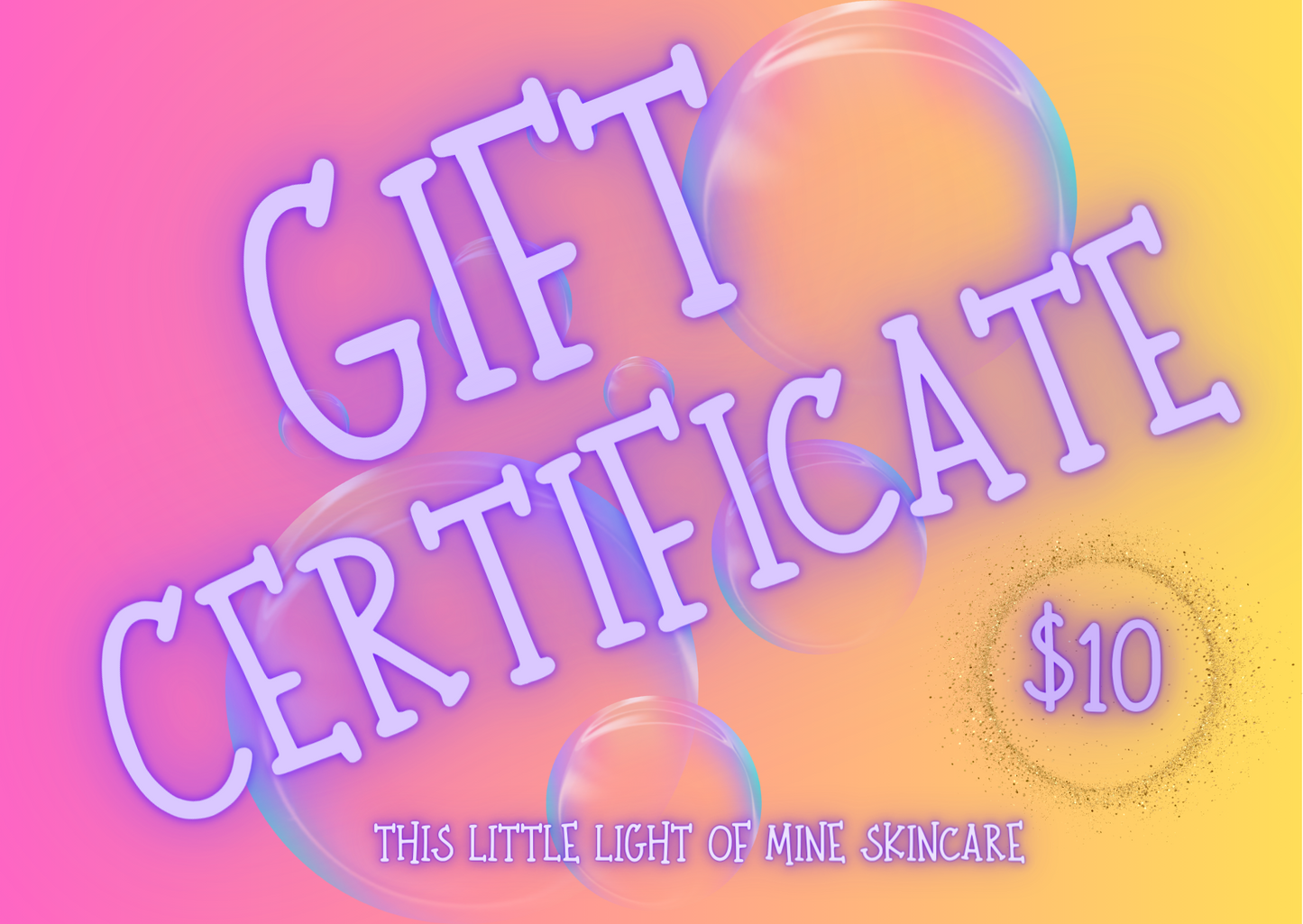 Spoil them with a gift certificate!