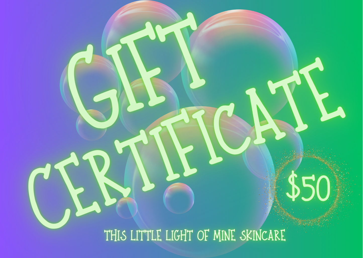 Spoil them with a gift certificate!